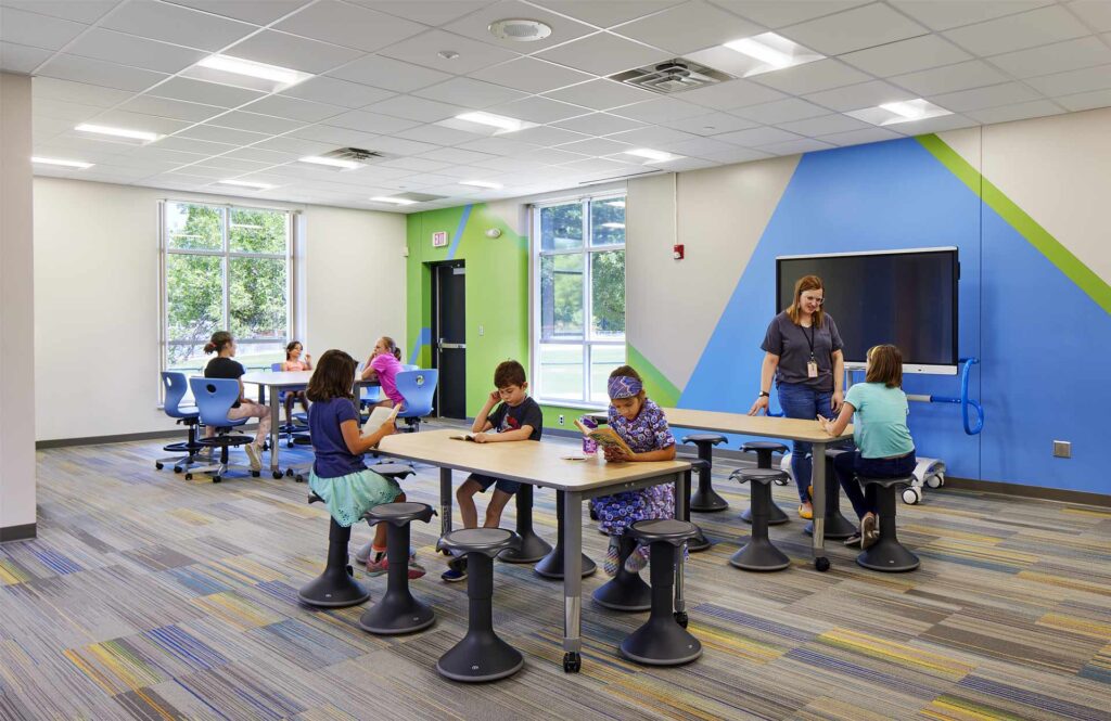 PeterHobart_06 flexible learning environment designed by ATSR to improve student engagement at Peter Hobart Elementary School in Saint Louis Park MN